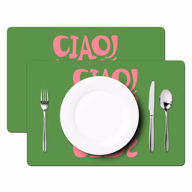 Placemat vinyl - Abstract - Roze - Ciao - Vormen — 2