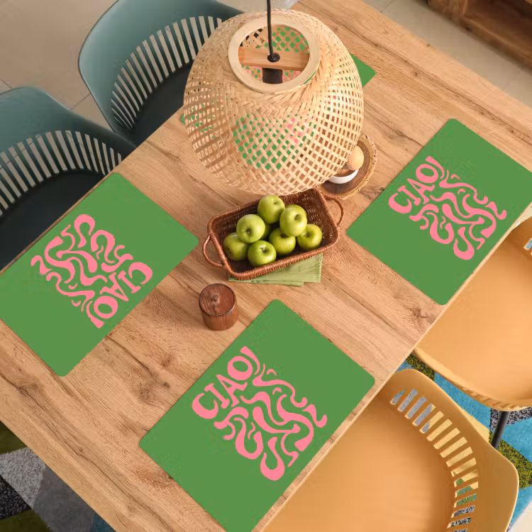 Placemat vinyl - Abstract - Roze - Ciao - Vormen — 3