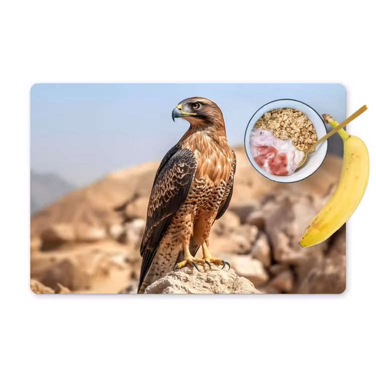 Placemat vinyl - Valk - Vogel - Rots - Macht — 1
