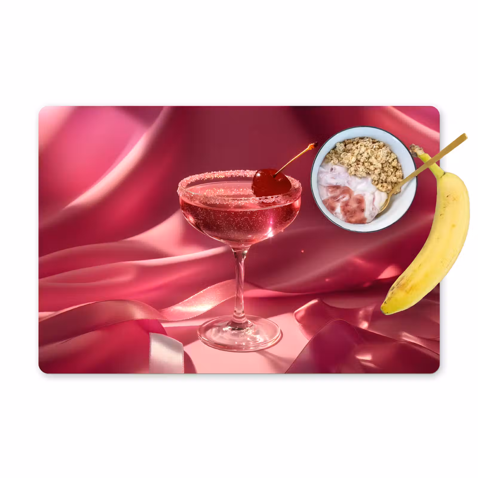 Placemat vinyl - Cocktail - Pink - Luxe — 1