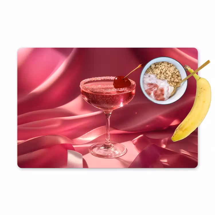 Placemat vinyl - Cocktail - Pink - Luxe — 1