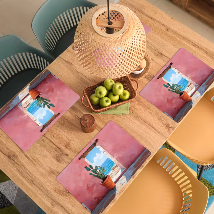 Placemat vinyl - Zee - Roze - Cactus — 3