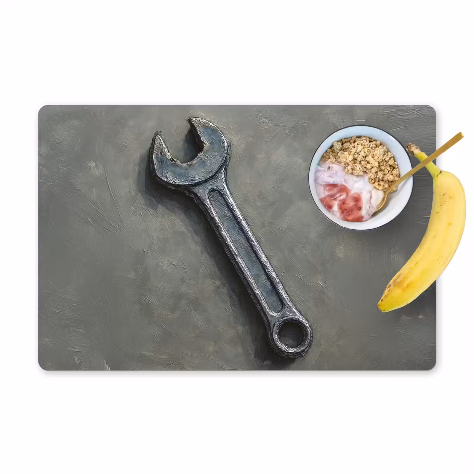 Placemat vinyl - Steeksleutel - Schilderij - Gereedschap - Verf — 1