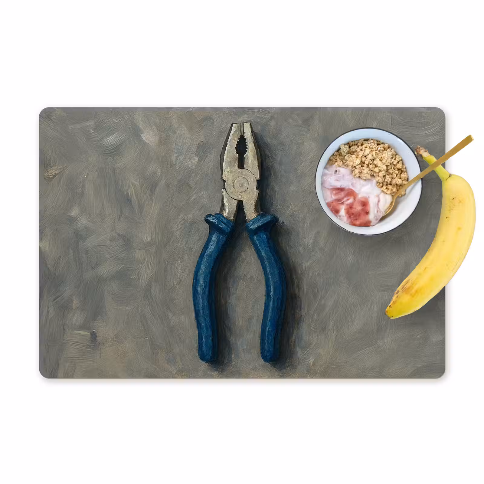 Placemat vinyl - Tang - Schilderij - Textuur - Verf — 1