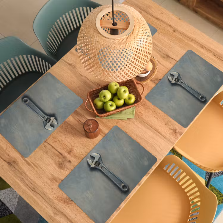 Placemat vinyl - Moersleutel - Gereedschap - Verf — 3