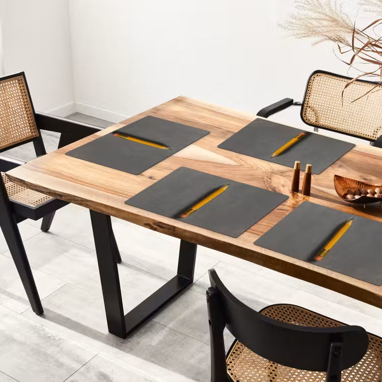 Placemat vinyl - Potlood - Schilderij - Geel — 4