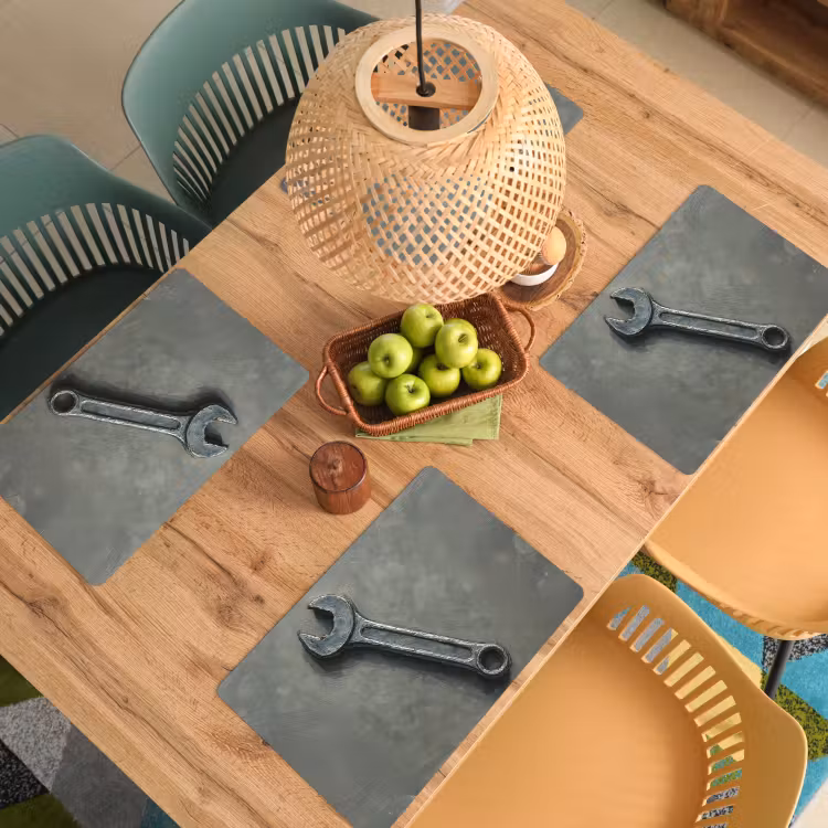 Placemat vinyl - Steeksleutel - Schilderij - Gereedschap - Verf — 3