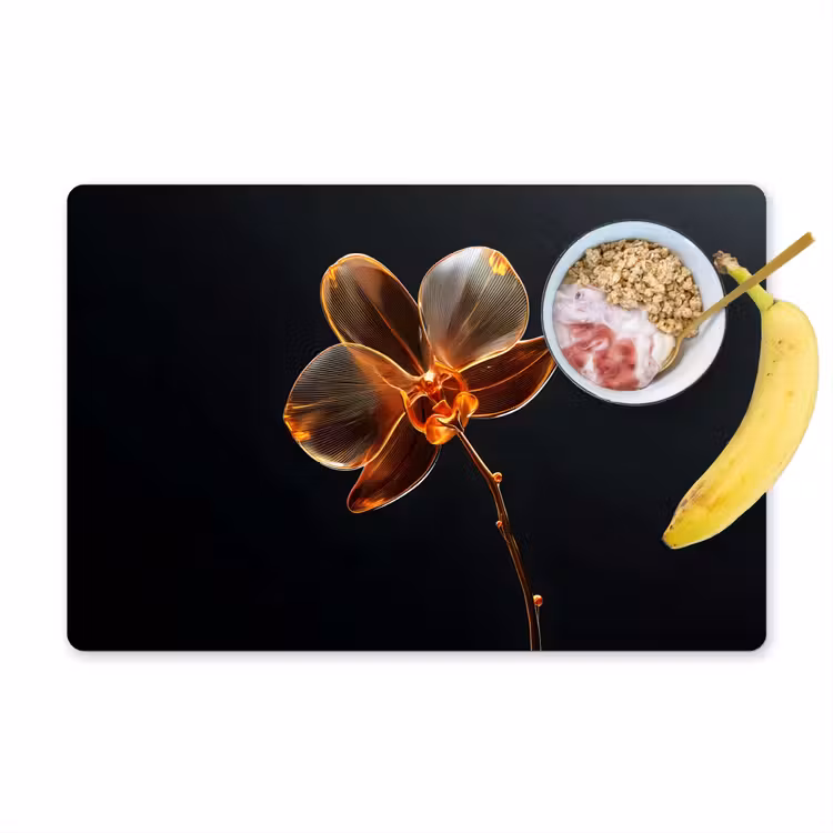 Placemat vinyl - Orchidee - Doorzichtig - Bloem — 1