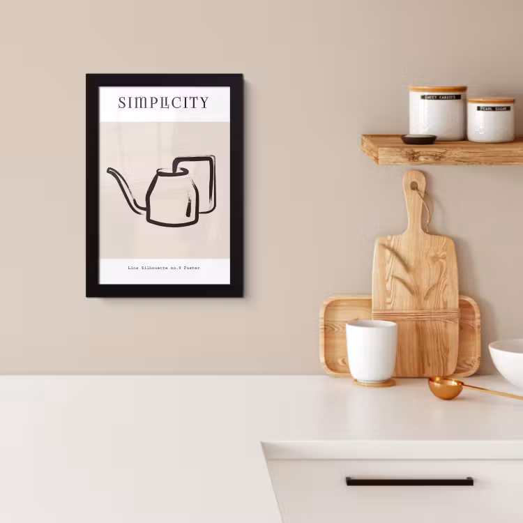 Poster met lijst - Essentie van Eenvoud — 2