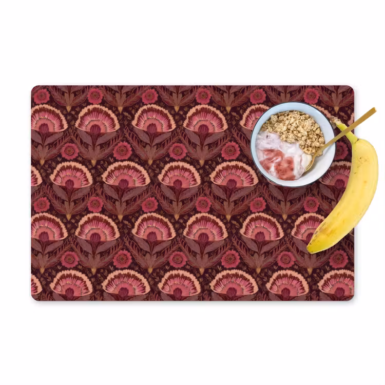Placemat - 6 stuks - Antiek - Bloemen - Kleurrijk — 1