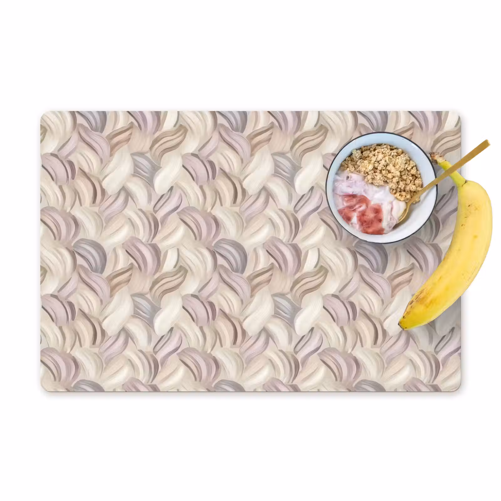 Placemat - 6 stuks - Abstract - Golvend - Pastel — 1