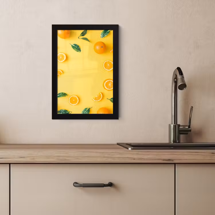 Poster met lijst - Zomerse Citruspracht — 2