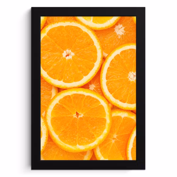 Poster met lijst - Zonneschijn en Schijfjes — 1