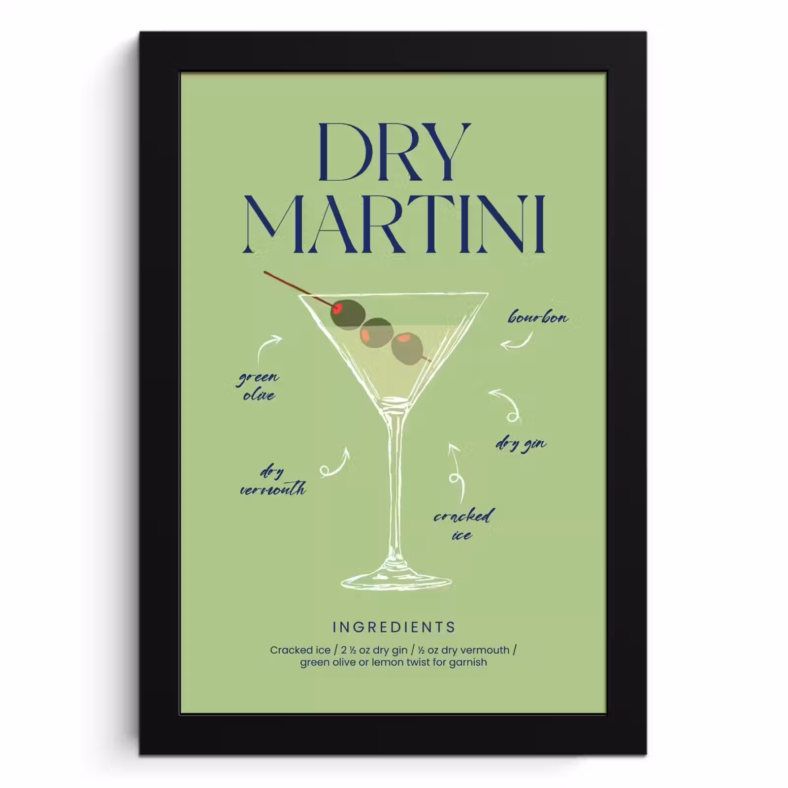 Poster met lijst - Verfijnde Klassieker — 1