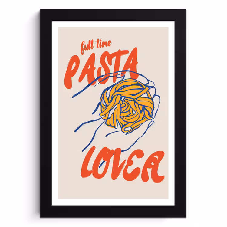 Poster met lijst - Passie voor Pasta — 1