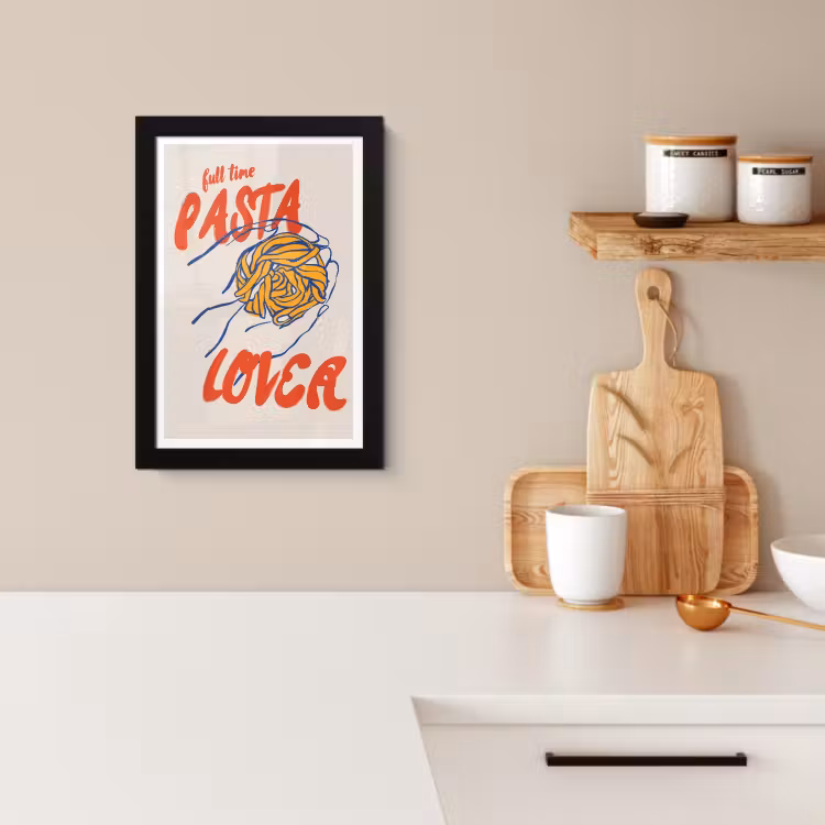 Poster met lijst - Passie voor Pasta — 2