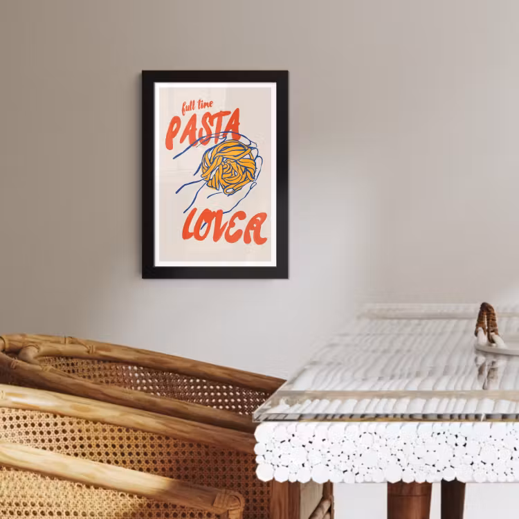 Poster met lijst - Passie voor Pasta — 3
