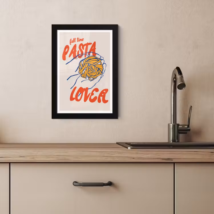 Poster met lijst - Passie voor Pasta — 4