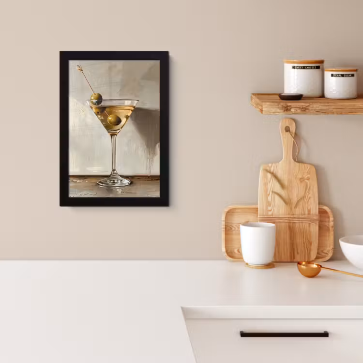 Poster met lijst - Martini Moment — 2