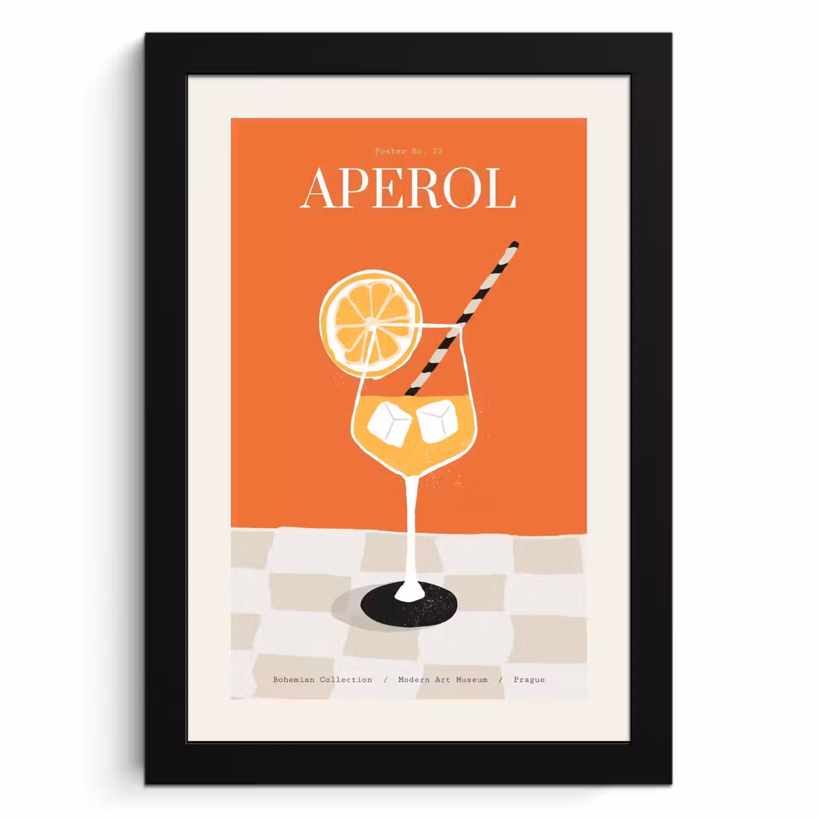 Poster met lijst - Moderne Cocktailkunst — 1