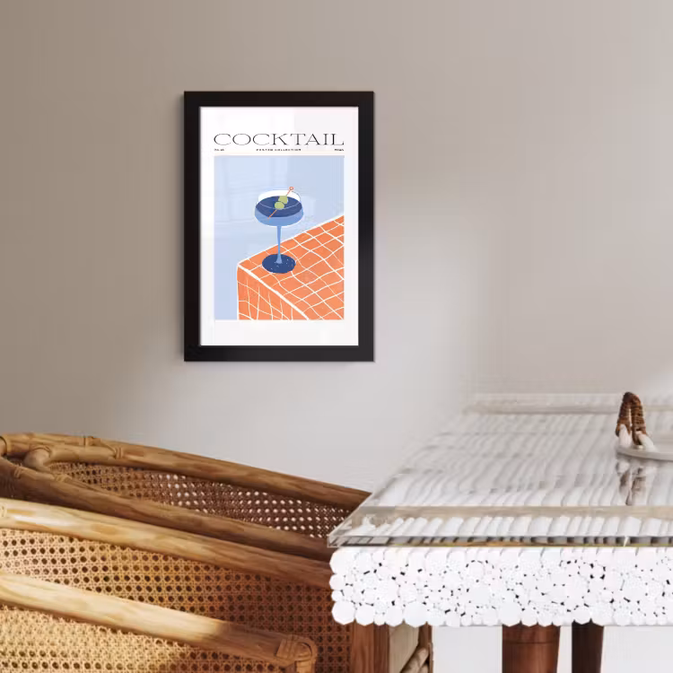 Poster met lijst - Minimalistische Mixologie — 2