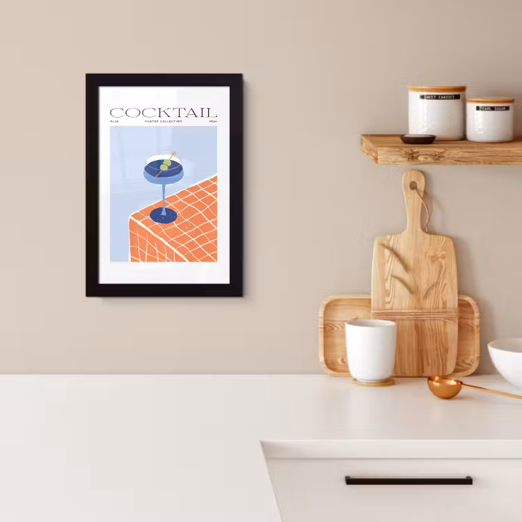 Poster met lijst - Minimalistische Mixologie — 3