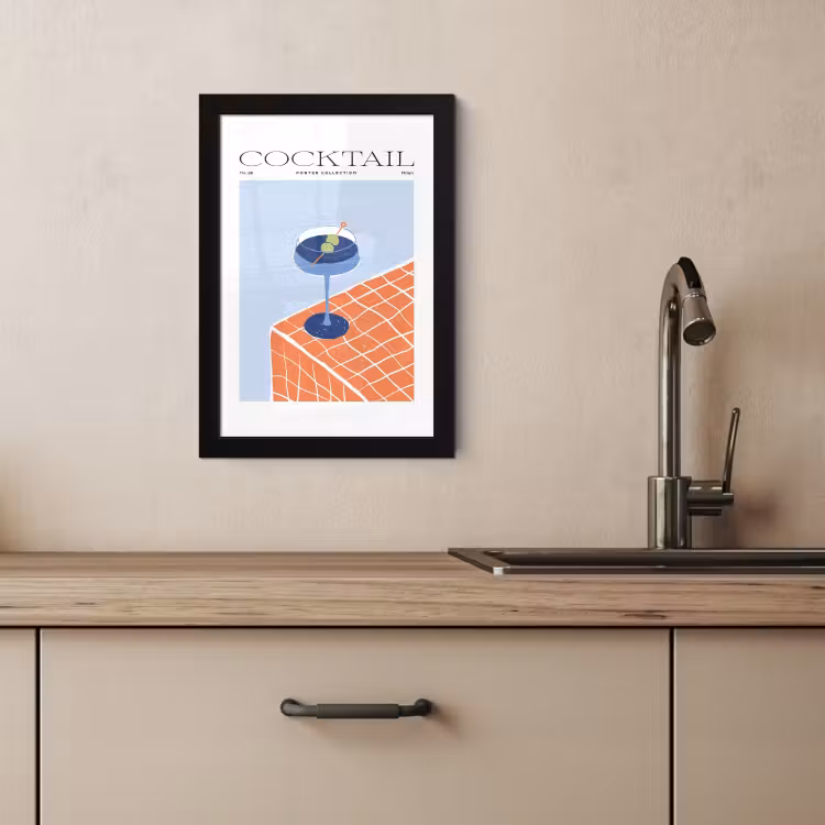 Poster met lijst - Minimalistische Mixologie — 4