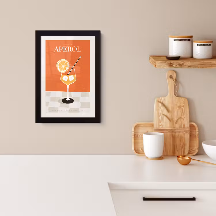 Poster met lijst - Moderne Cocktailkunst — 2