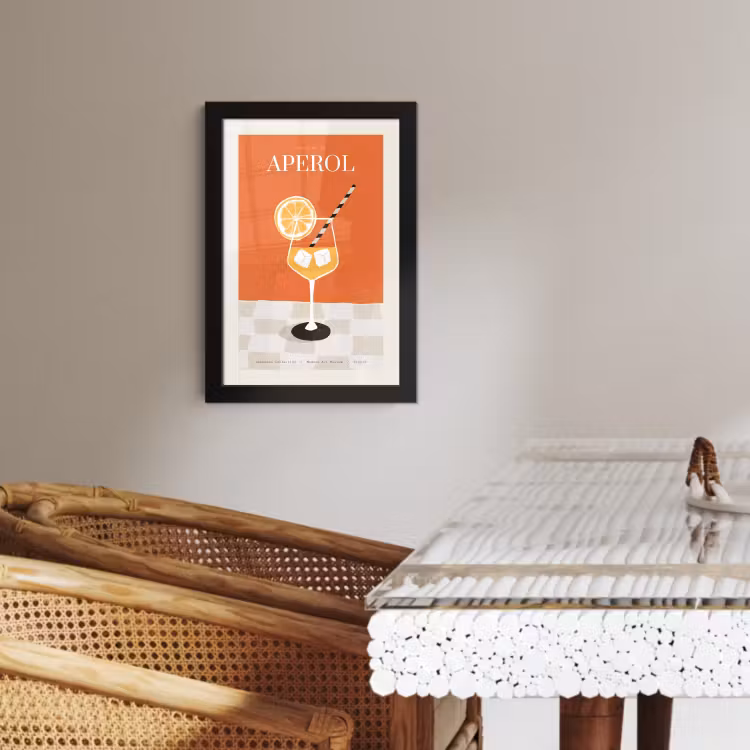 Poster met lijst - Moderne Cocktailkunst — 3