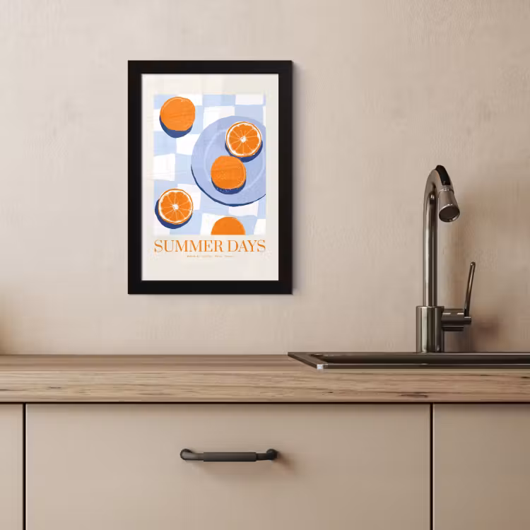 Poster met lijst - Zonovergoten Citrus — 2