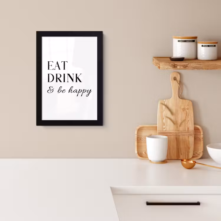 Poster met lijst - Levensgenot in Woorden — 2