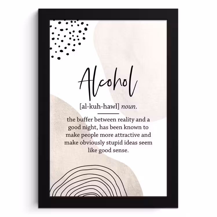 Poster met lijst - Ongetemde Nuchterheid — 1