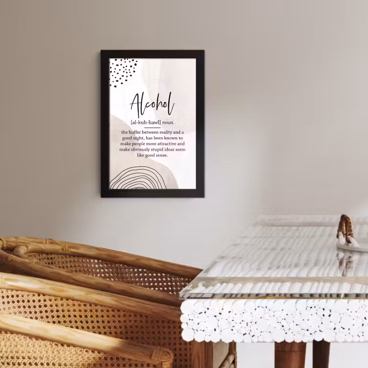 Poster met lijst - Ongetemde Nuchterheid — 3