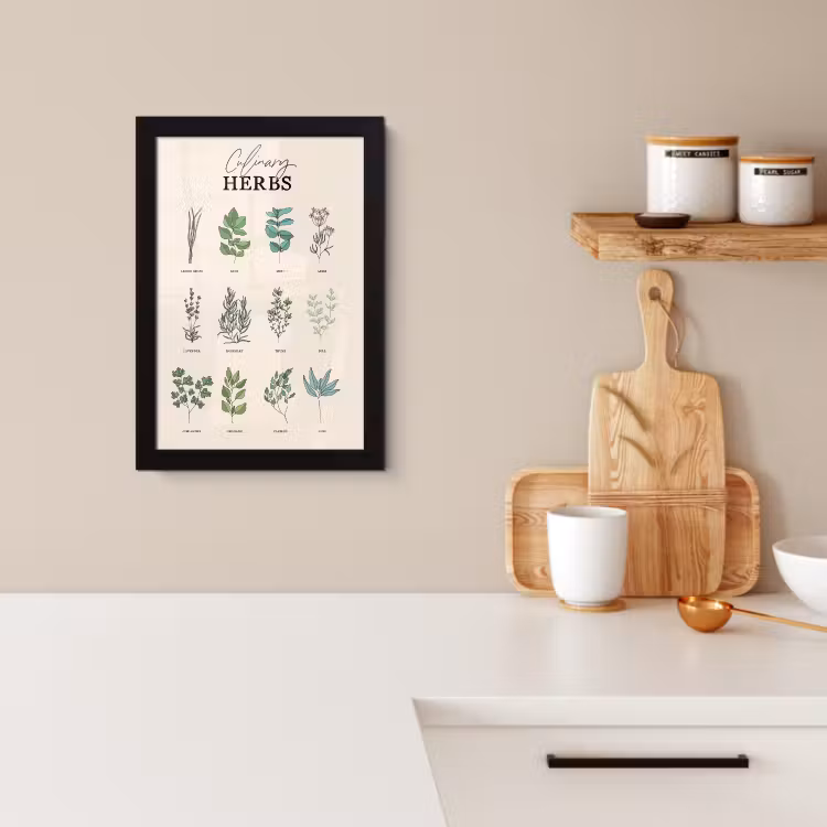 Poster met lijst - Planten - Keuken - Kruiden — 3