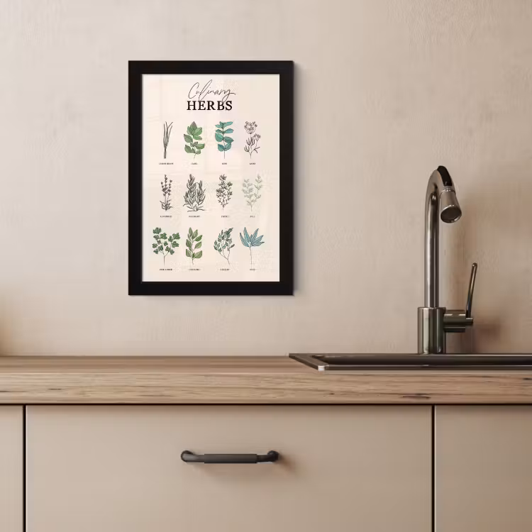 Poster met lijst - Planten - Keuken - Kruiden — 4