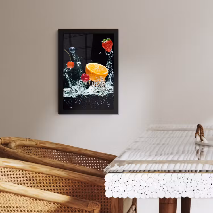 Poster met lijst - Vruchten Watervalexplosie — 3