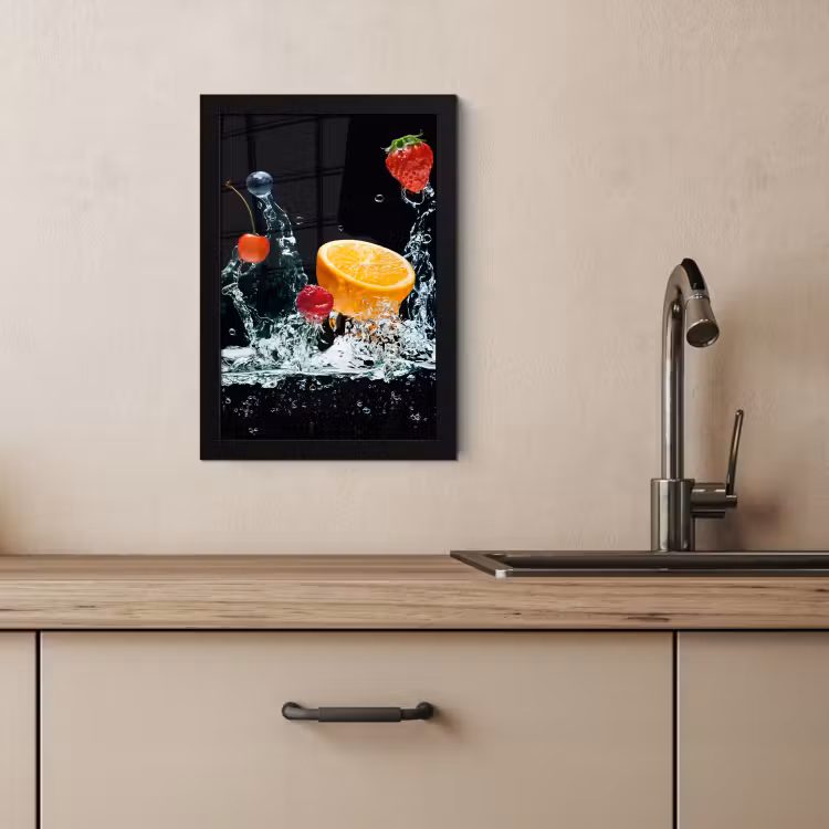 Poster met lijst - Vruchten Watervalexplosie — 4