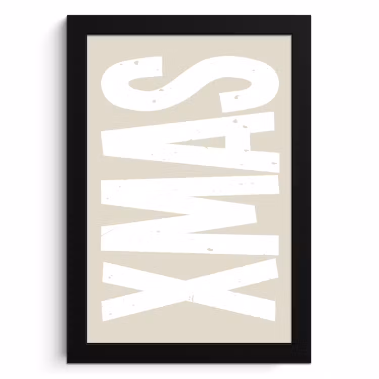 Poster met lijst - Xmas - Kerst - Japandi - Kerstversiering — 1