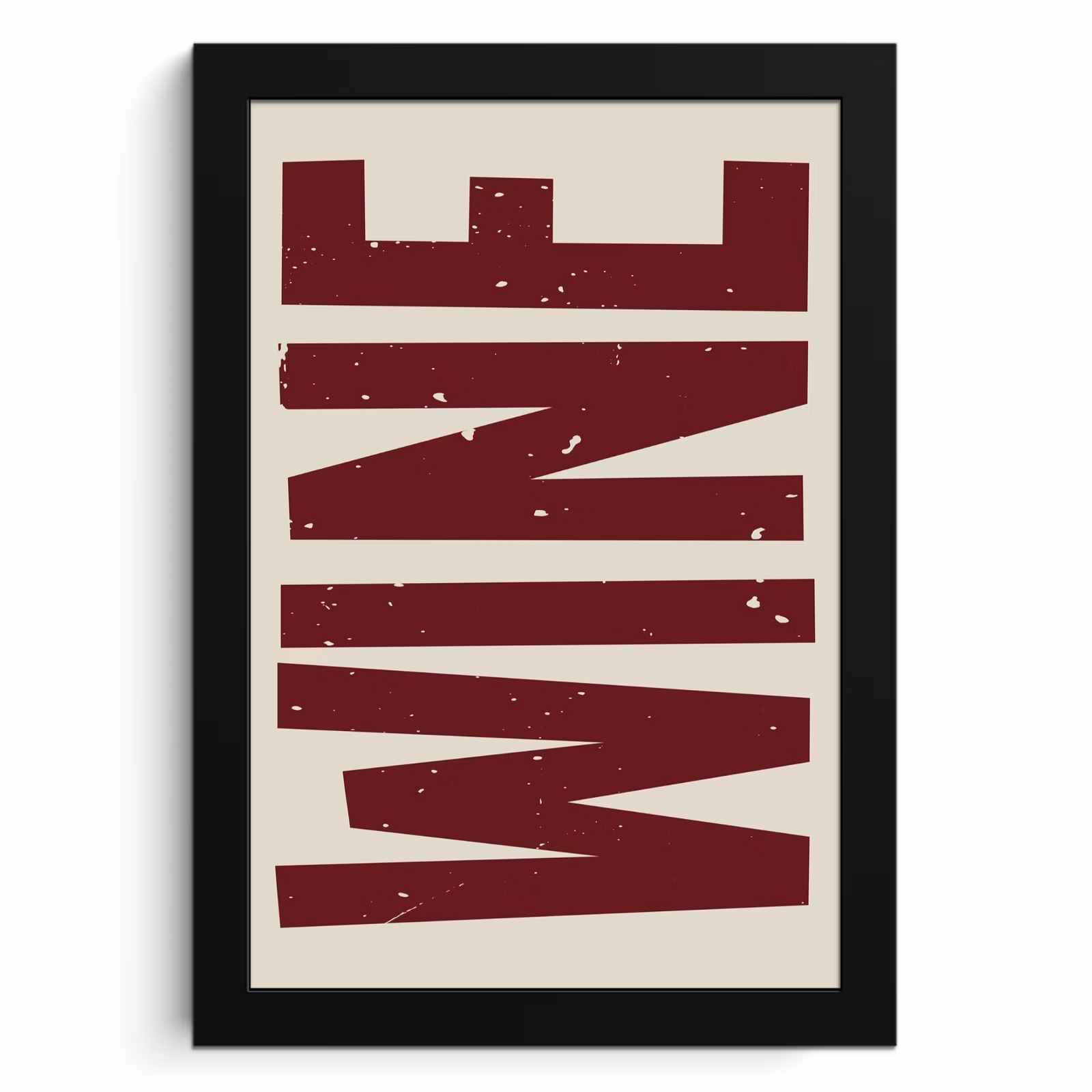 Poster met lijst - Wine - Red - Decoratie - Japandi — 1