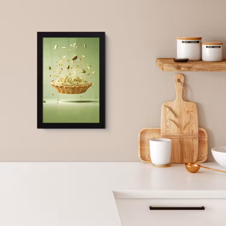 Poster met lijst - Pistache - Taart - Noten - Eten — 2