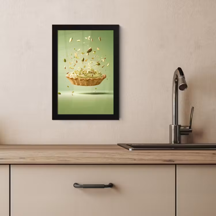 Poster met lijst - Pistache - Taart - Noten - Eten — 3