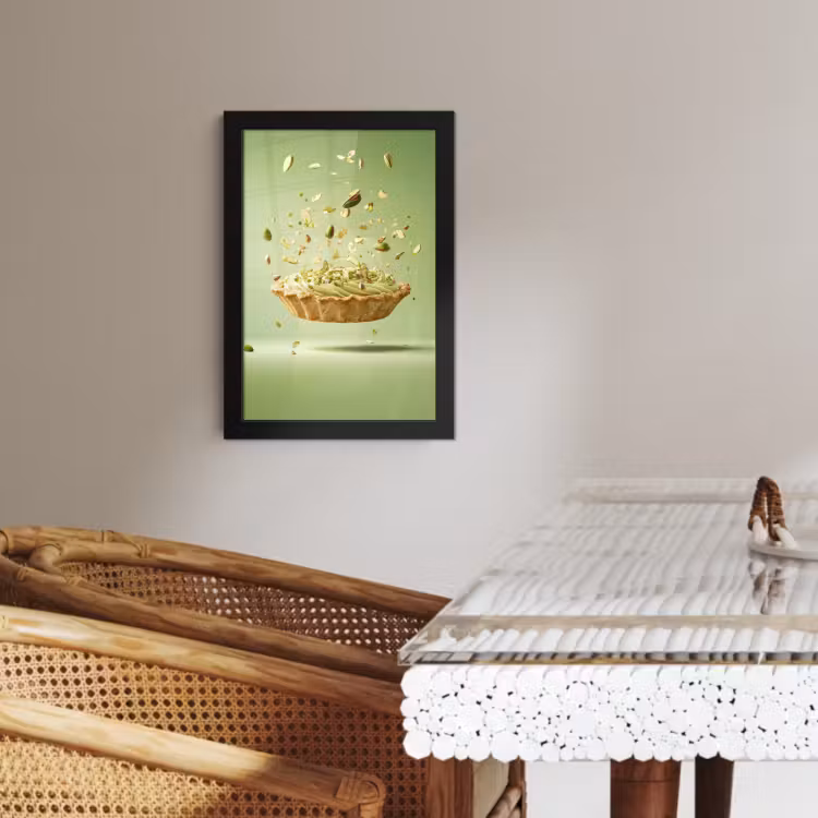 Poster met lijst - Pistache - Taart - Noten - Eten — 4