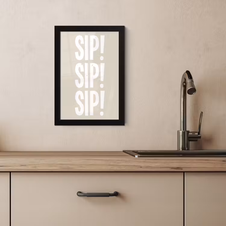 Poster met lijst - Vintage - Decoratie - Japandi - Wit — 3