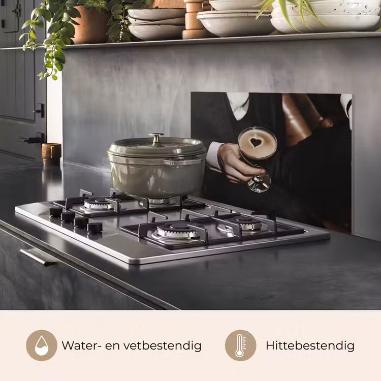 Spatscherm keuken - Hartje - Cocktail - Espresso Martini - Hand — 2