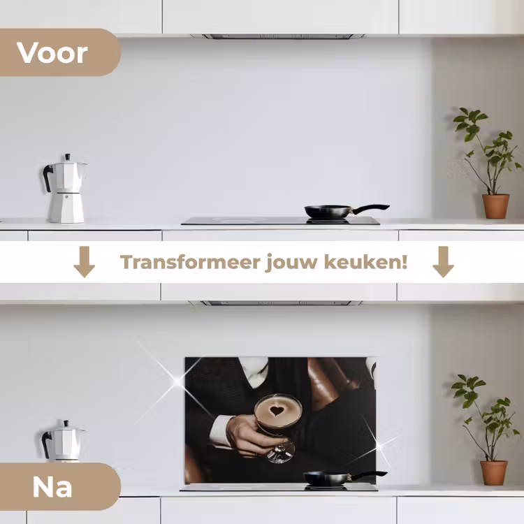 Spatscherm keuken - Hartje - Cocktail - Espresso Martini - Hand — 7