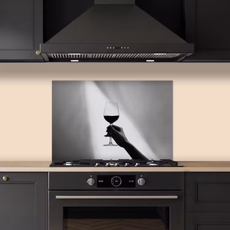 Spatscherm keuken - Lichtinval - Wijn - Rood - Glas — 5
