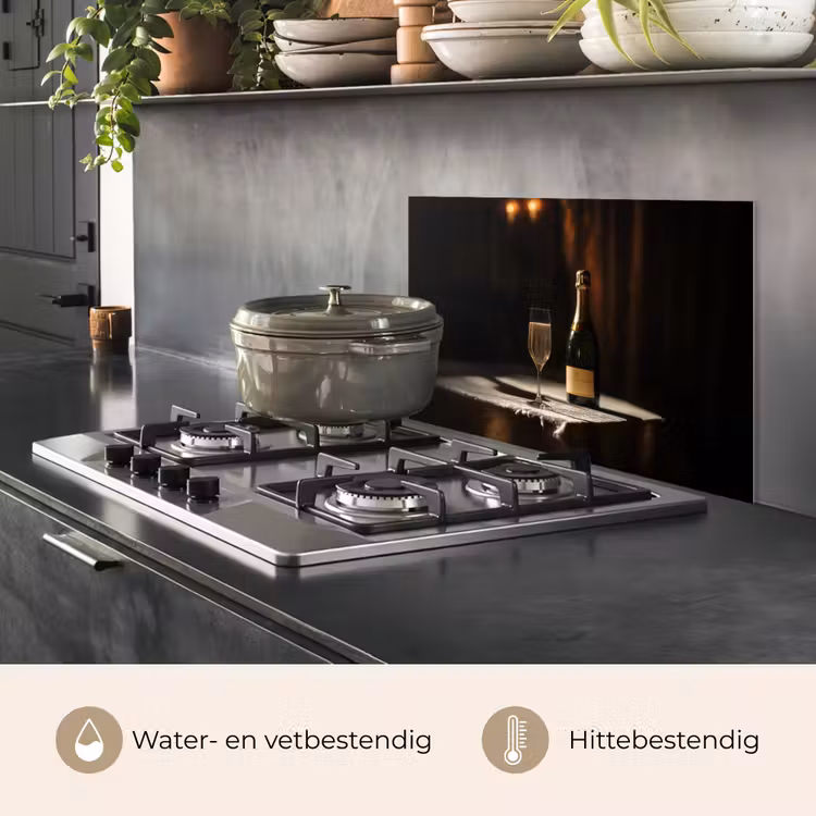 Spatscherm keuken - Prosecco - Bubbels - Sfeervol - Drank — 2