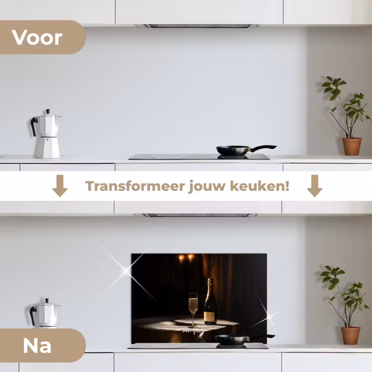 Spatscherm keuken - Prosecco - Bubbels - Sfeervol - Drank — 7
