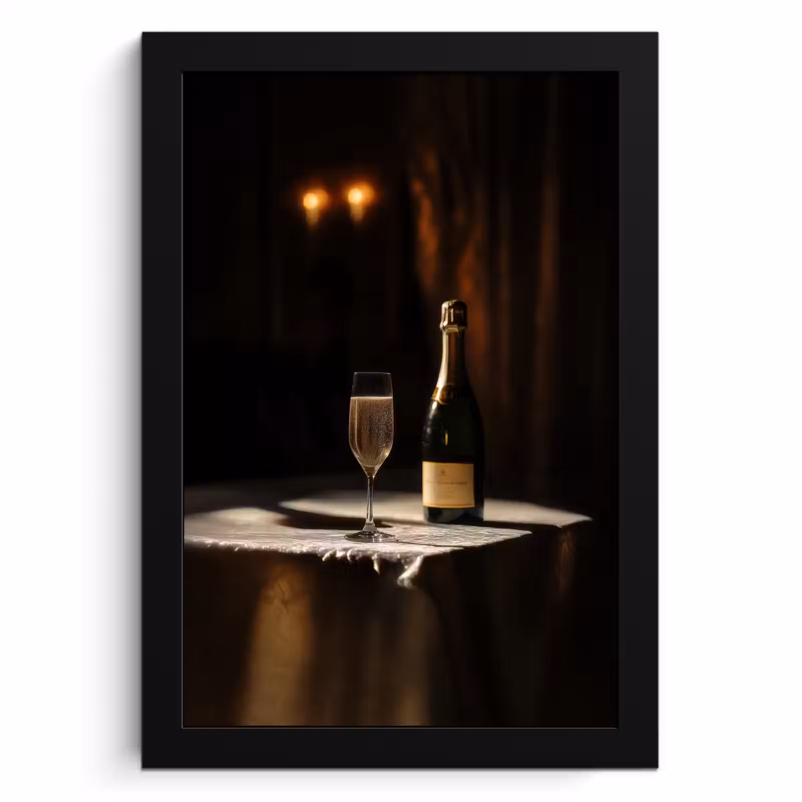 Poster met lijst - Prosecco - Bubbels - Sfeervol - Drank — 1
