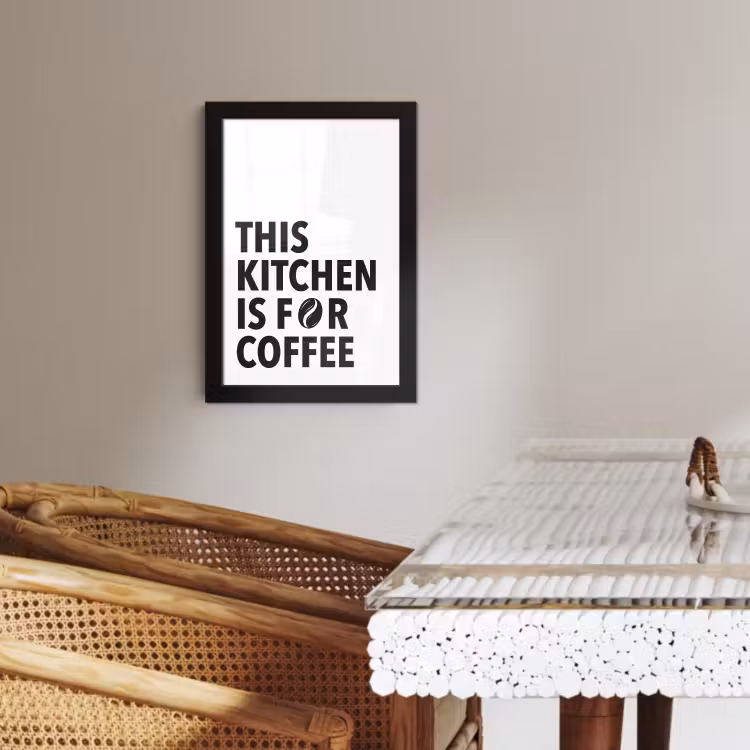 Poster met lijst - Quotes  - Koffie - Bonen - Modern — 2